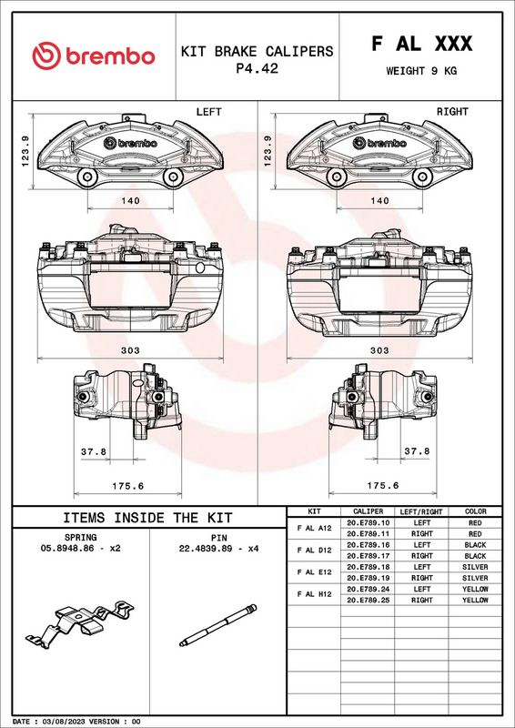 Brembo FALH12 Brake Caliper - 2