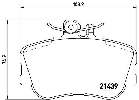 Brembo P06017 Brake Pad Set, disc brake - 1