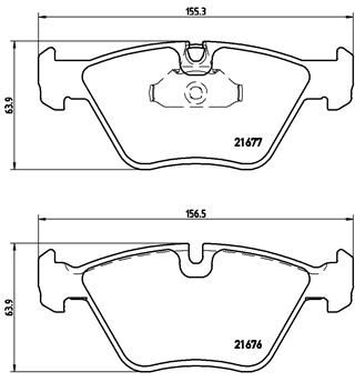 Brembo P06022 Brake Pad Set, disc brake - 1