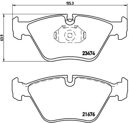 Brembo P06042 Brake Pad Set, disc brake - 1