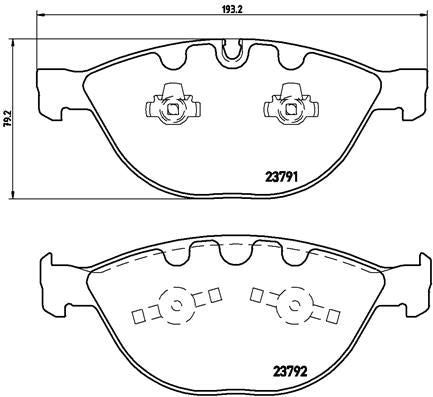 Brembo P06047 Brake Pad Set, disc brake - 1