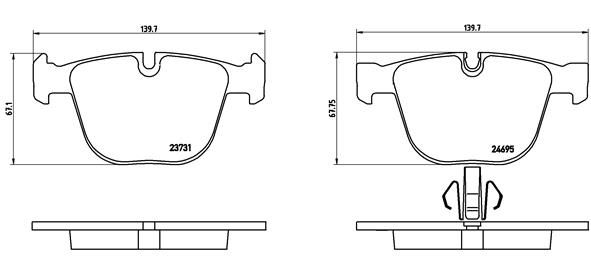 Brembo P06053 Brake Pad Set, disc brake - 1