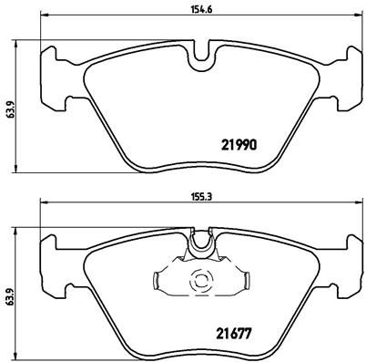 Brembo P06065 Brake Pad Set, disc brake - 1