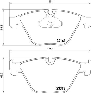 Brembo P06081 Brake Pad Set, disc brake - 1