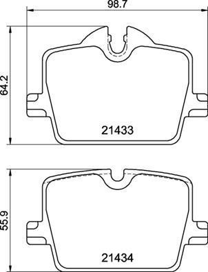 Brembo P06114 Brake Pad Set, disc brake - 1