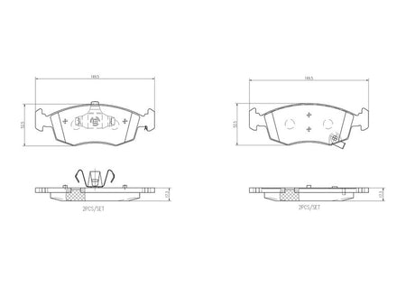 Brembo P11031 Brake Pad Set, disc brake - 1