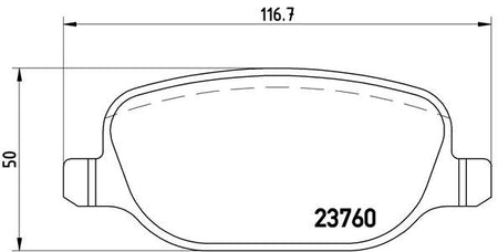 Brembo P23089 Brake Pad Set, disc brake - 1
