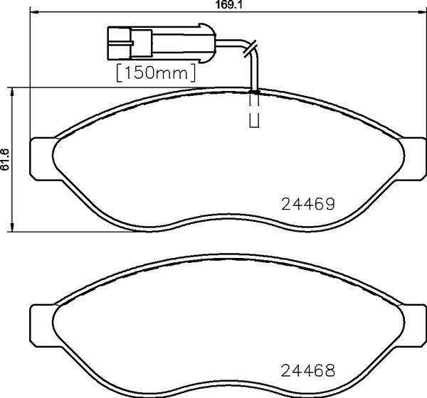 Brembo P23144G Brake Pad Set, disc brake - 4