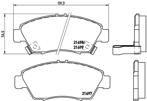 Brembo P28024 Brake Pad Set, disc brake - 1