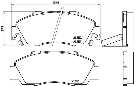 Brembo P28026 Brake Pad Set, disc brake - 1