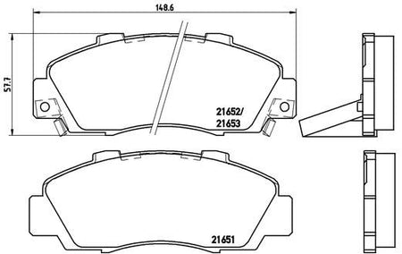Brembo P28026 Brake Pad Set, disc brake - 1