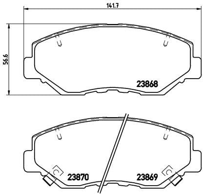 Brembo P28035 Brake Pad Set, disc brake - 1
