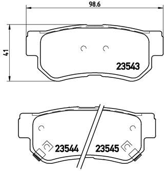 Brembo P30014 Brake Pad Set, disc brake - 1