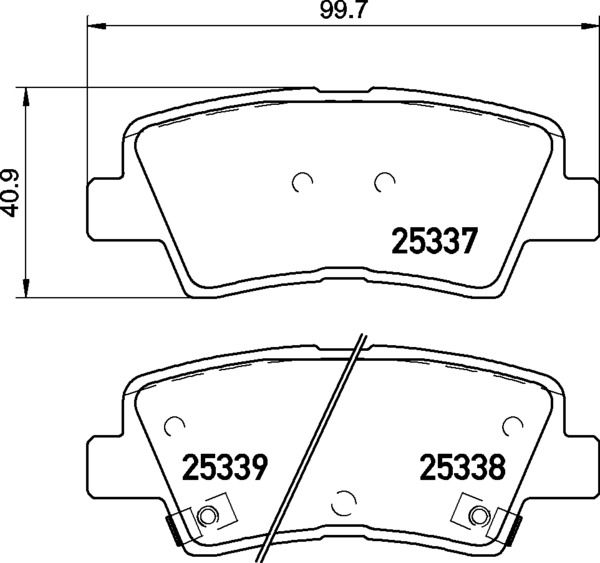 Brembo P30094 Brake Pad Set, disc brake - 1
