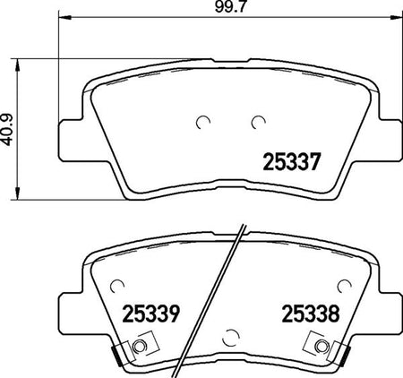 Brembo P30094 Brake Pad Set, disc brake - 1