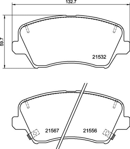 Brembo P30123 Brake Pad Set, disc brake - 1