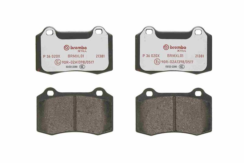 Brembo P36020X Brake Pad Set, disc brake - 4
