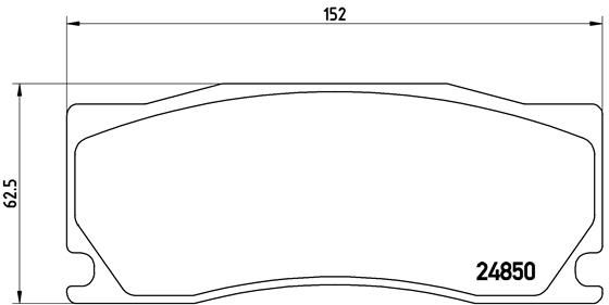 Brembo P36023 Brake Pad Set, disc brake - 1