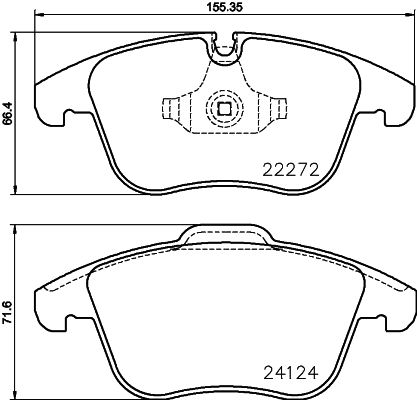 Brembo P36030 Brake Pad Set, disc brake - 1