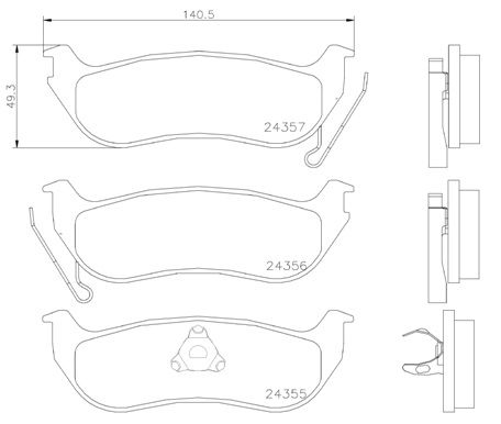 Brembo P37009 Brake Pad Set, disc brake - 1
