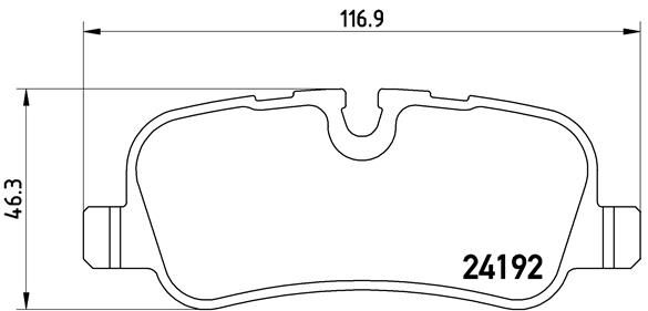 Brembo P44019 Brake Pad Set, disc brake - 1