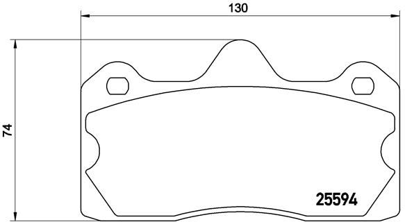 Brembo P47002 Brake Pad Set, disc brake - 1
