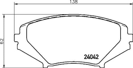 Brembo P49034 Brake Pad Set, disc brake - 1