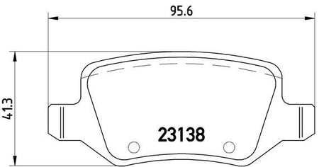Brembo P50058 Brake Pad Set, disc brake - 1
