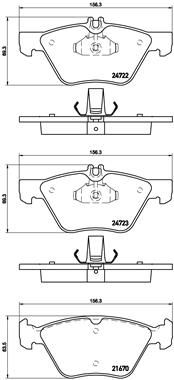 Brembo P50075 Brake Pad Set, disc brake - 1