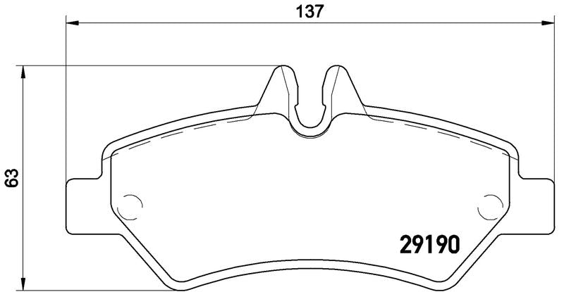 Brembo P50084G Brake Pad Set, disc brake - 4