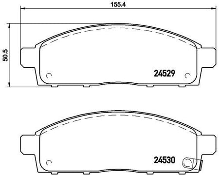 Brembo P54038 Brake Pad Set, disc brake - 1