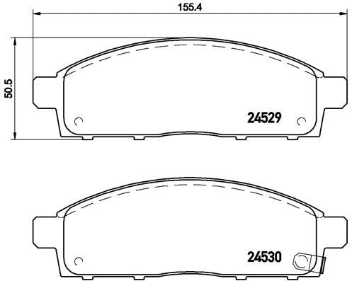 Brembo P54038 Brake Pad Set, disc brake - 1