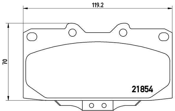 Brembo P56034 Brake Pad Set, disc brake - 1
