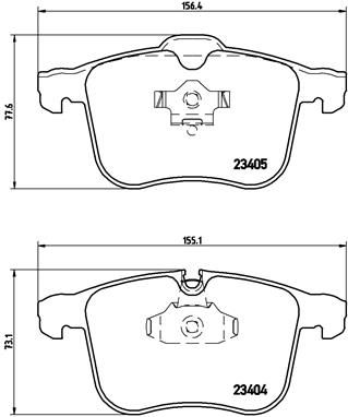 Brembo P59049 Brake Pad Set, disc brake - 1