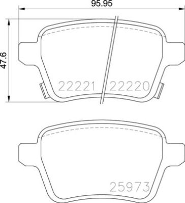 Brembo P59086 Brake Pad Set, disc brake - 1