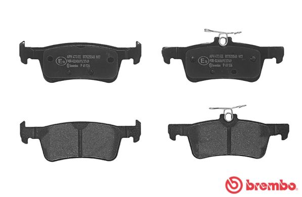 Brembo P61126 Brake Pad Set, disc brake - 2