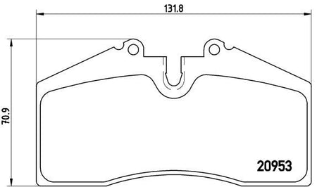 Brembo P65005 Brake Pad Set, disc brake - 1
