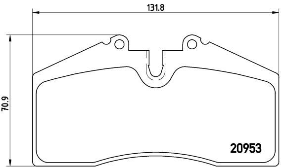 Brembo P65005 Brake Pad Set, disc brake - 1