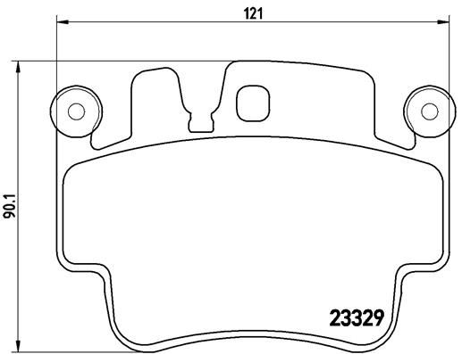 Brembo P65009 Brake Pad Set, disc brake - 1