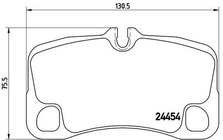 Brembo P65013 Brake Pad Set, disc brake - 1