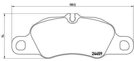 Brembo P65019 Brake Pad Set, disc brake - 1