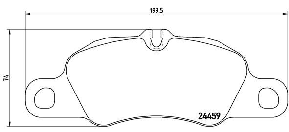 Brembo P65019 Brake Pad Set, disc brake - 1