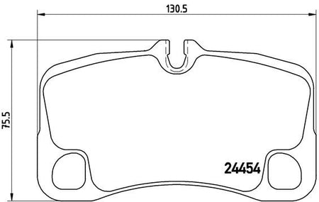 Brembo P65022 Brake Pad Set, disc brake - 1
