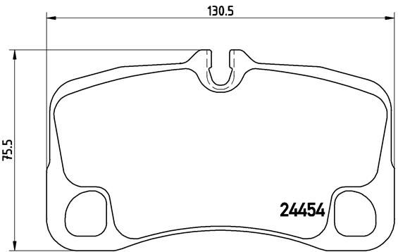 Brembo P65022 Brake Pad Set, disc brake - 1