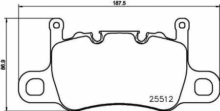 Brembo P65037 Brake Pad Set, disc brake - 1