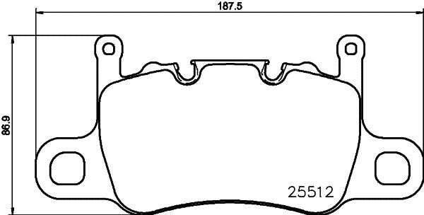 Brembo P65037 Brake Pad Set, disc brake - 1