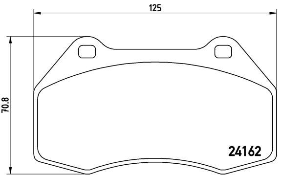 Brembo P68036 Brake Pad Set, disc brake - 1