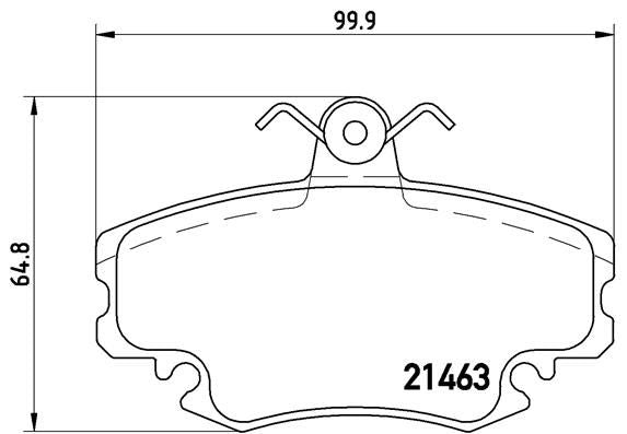 Brembo P68038 Brake Pad Set, disc brake - 1