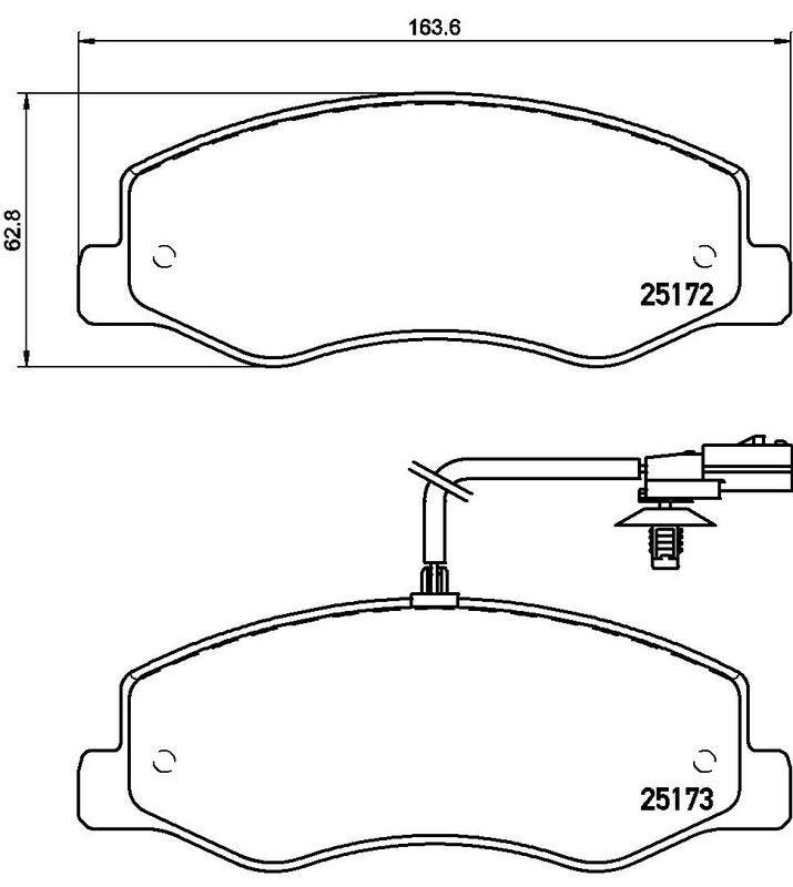 Brembo P68061G Brake Pad Set, disc brake - 3