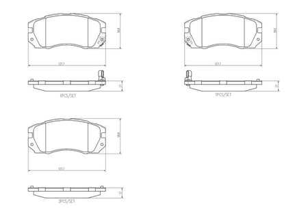 Brembo P78007 Brake Pad Set, disc brake - 1